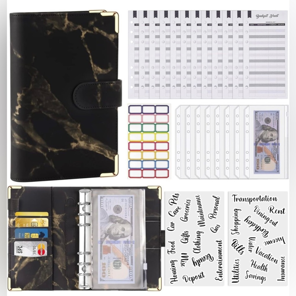 NEW Budget Binder with Zipper Envelopes,